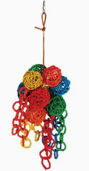 Medium Vibrant Cluster Bird Toy
